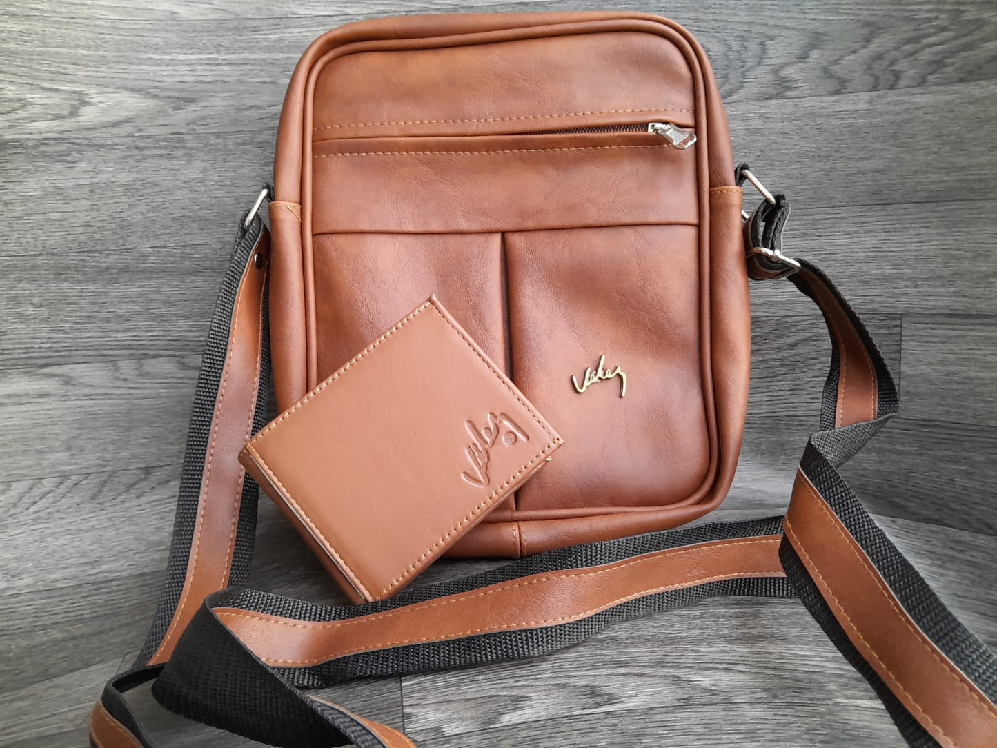 Combo Velez Carriel Masculino 22 cm + Billetera en Cuero