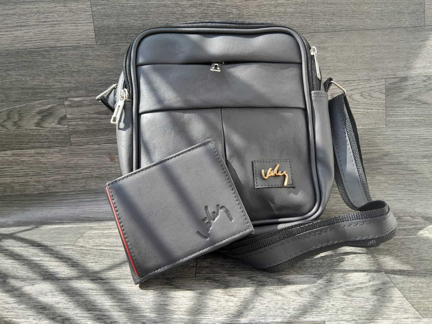Combo Velez Carriel Masculino 22 cm + Billetera en Cuero